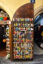 Souvenir shop in Prague with nesting dolls