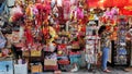 Souvenir shop selling different gift for tourists in Chinatown Singapore