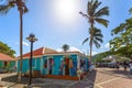 Souvenir shop in a street of Road Town in Tortola. Royalty Free Stock Photo