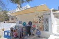 A souvenir shop in the village of Vothonas in Santorini, Greece Royalty Free Stock Photo