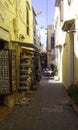 Sale of souvenirs in the streets of old Chania.