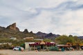 Souvenir shops in the Wild West town of Oatman, Arizona Royalty Free Stock Photo