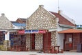 Shops by the boat launch in Kleinbaai Royalty Free Stock Photo