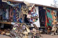 Souvenir stalls by Victoria Falls