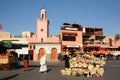 A souvenir stand in Jemaa el-Fnaa square. Marrakech. Morocco Royalty Free Stock Photo