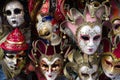 The souvenir Venetian masks offered for sale