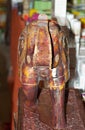 Souvenir wooden Indian elephant.