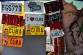 Souvenirs of Cuba, artificial car plates