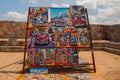 Souvenirs from Cuba. Cuban paintings with cars and houses