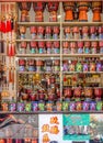 Souvenirs and djembe selling in the retail which is located at the Yunnan Nationalities Village,China