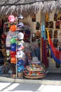 Souvenirs for sale in Costa Maya Royalty Free Stock Photo