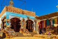 Souvenirs at the market in the famous Nubian village Royalty Free Stock Photo