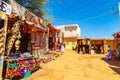 Souvenirs at the market in the famous Nubian village Royalty Free Stock Photo
