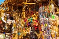 Souvenirs at the market in the famous Nubian village Royalty Free Stock Photo