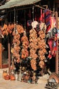 Souvenirs for sale in Skopje old bazar, Macedonia
