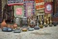 Souvenirs for sale on the street of the old city, Baku Royalty Free Stock Photo