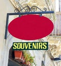 Souvenirs Sign Royalty Free Stock Photo