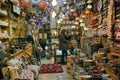 Souvenirs small shop on bazaar of Old City of Jerusalem