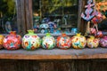 Souvenirs sold on a local market in the old town of Sheki, Azerbaijan.