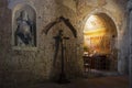 Interior of the church in Sovana, Tuscany