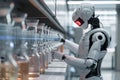 Sovereign AI. Inside lab where robots perform tasks seamlessly, leading revolution in automation. Autonomous robots in action.