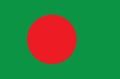 Sovereign state flag of country of Bangladesh in official colors