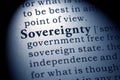 Definition of the word sovereignty