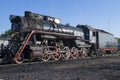 Sovestny main freight steam locomotive L-2055 (Lebedyanka) close-up