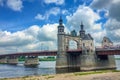 Queen Louise Bridge in Sovetsk city Royalty Free Stock Photo