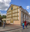 Sovetskaya street, one of the oldest streets in the historic center of Grodno.The length is about 500 meters