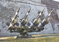 Soviet air to air anti-aircraft battery with 4 missiles