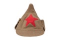 Soviet army cap isolated Royalty Free Stock Photo