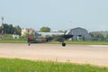 Soviet attack aircraft of the Second World War Il-2 on the runway of the Zhukovsky airfield. MAKS-2017 Air Show