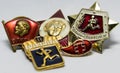 Soviet badges for sports achievements