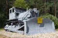 Soviet bulldozer S-100 T-100M close-up