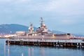 Soviet cruiser Mikhail Kutuzov in dock in Novorossiysk, Russia Royalty Free Stock Photo