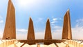 Soviet-Egyptian Friendship Monument viewing point, Aswan, Egypt Royalty Free Stock Photo