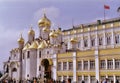 Soviet Era Image of The Annunciation Cathedral at The Kremlin. Built by architects from Pskov in 1484-1489. Royalty Free Stock Photo
