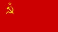 Soviet Flag grange. red flag of USSR. flag of non-existent state. retro symbol. Royalty Free Stock Photo