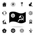 soviet flag icon. Detailed set of communism and socialism icons. Premium graphic design. One of the collection icons for websites Royalty Free Stock Photo