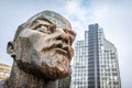Soviet Lenin big head symbol of communism in Sofia, Capital of Bulgaria