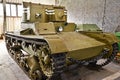 Soviet light infantry twin-turret tank T-26 Royalty Free Stock Photo