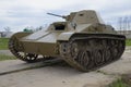 Soviet light tank T-60 closeup