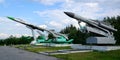 Soviet-made ant-aircraft missiles and a fighter interceptor.