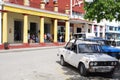 Soviet made Lada parked on a street in Cuba