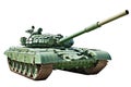 Main battle tank with reactive armour isolated white