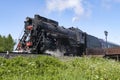 Soviet mainline freight locomotive L-4429 (Lebedyanka) close-up