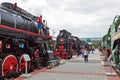 Soviet mainline freight steam locomotive of series L. in the Nov