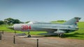 soviet MiG-21 plane used during the cuban missile crisis on display in havana Royalty Free Stock Photo