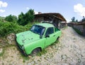 Soviet monument in the Balkan village Royalty Free Stock Photo